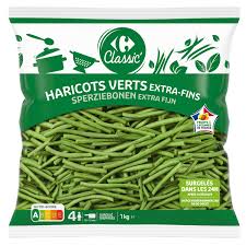 CARREFOUR Haricots Verts Extra Fins Surgelés 1kg