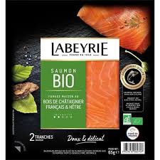 LABEYRIE Saumon Fumé Irlandais BIO 2 Tranches 75g