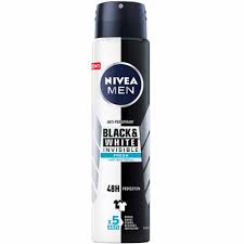 NIVEA Déodorant Invisible Black & White Homme 200 ml