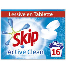 SKIP Active Clean Tablettes de Lessive x32