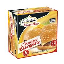 CARREFOUR Cheeseburgers Surgelés x6 780g