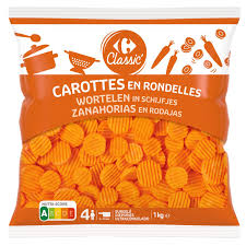 CARREFOUR Carottes en Rondelles Surgelées 1kg