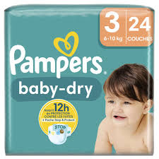 PAMPERS Baby Dry Couches Taille 3 x24