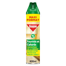 BAYGON Aérosol Anti-Fourmis et Cafards 600ml