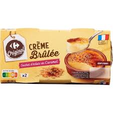 CARREFOUR Préparation Crème Brûlée Pack de 2x100g