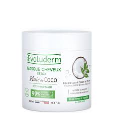 EVOLUDERM Masque Cheveux Pluie de Coco 500 ml