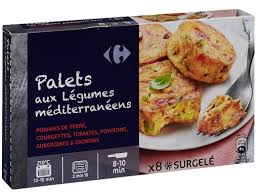 CARREFOUR Palets de Légumes Méditerranéens Surgelés 300g