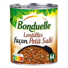 BONDUELLE Lentilles Vertes Cuisinées Boîte 4/4