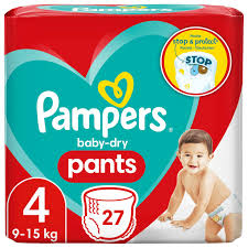 PAMPERS Baby Dry Taille 4+ Pack de 27