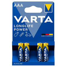 VARTA Piles Alcalines AAA Longlife Max Power x4