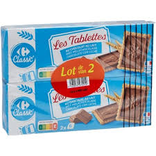 CARREFOUR Biscuits Chocolat au Lait 2x150g