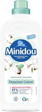 MINIDOU Assouplissant Douceur Coton 50 Lavages 1 L