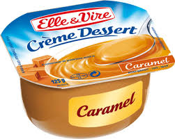 ELLE & VIRE Crème Dessert Caramel Pack de 4 x 125 g