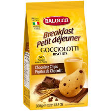 BALOCCO Biscuits Petit Déjeuner Gocciolotti aux Pépites Chocolat 350 g