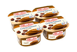 ELLE & VIRE Crème Dessert Café Pack de 4 x 125 g