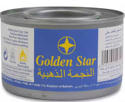 GOLDEN STAR Gel Bleu Inflammable Lot de 72