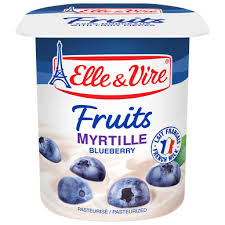 ELLE & VIRE Dessert Lacté Myrtille 4x125g