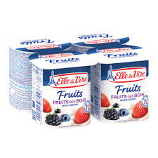 ELLE & VIRE Dessert Lacté Fruits des Bois 4x125g