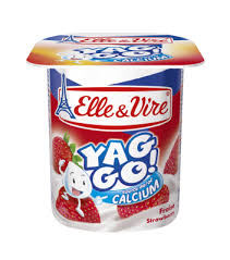 ELLE & VIRE Dessert Yag Go Fraise 4x125g