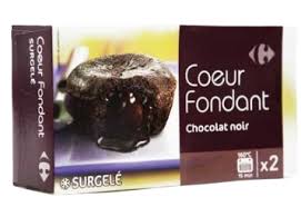 CARREFOUR Cœurs Fondants au Chocolat Pack de 2 190 g