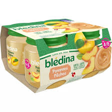 BLÉDINA Compote Pomme Pêche 4x130g