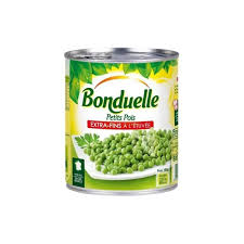 TAN Petits Pois Verts Conserve 800g