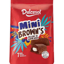 DULCESOL Mini Brownies Saveur Vanille 7 pièces 175 g