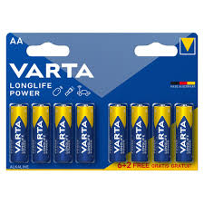 VARTA Piles Longlife Power AA Alcaline x8 (4+4 Gratuit)