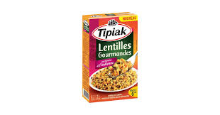 TIPIAK Lentilles Gourmandes à l'Indienne 2x120 g