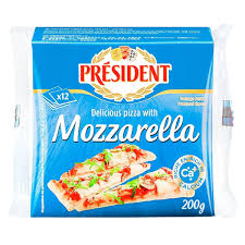 PRÉSIDENT Fromage Fondu Spécial Pizza Pack de 12 Portions 200g