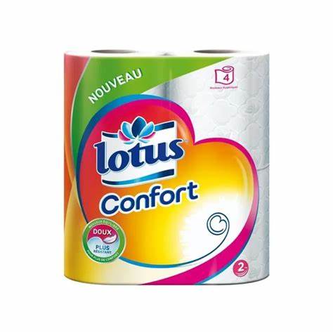 LOTUS Papier Hygiénique Pack de 4 Rouleaux