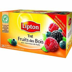 LIPTON Thé Fruits des Bois 25 Sachets