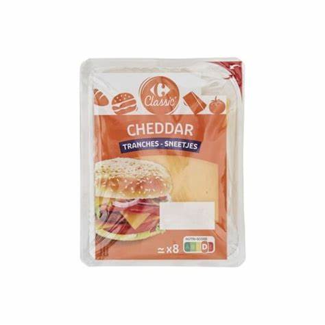 CARREFOUR Cheddar Rouge en Tranches 200g