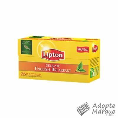 LIPTON Thé English Breakfast Délicat 25 Sachets