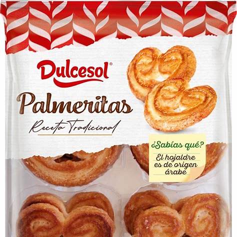 DULCESOL Palmeritas 16 Pièces 180g Décongelé