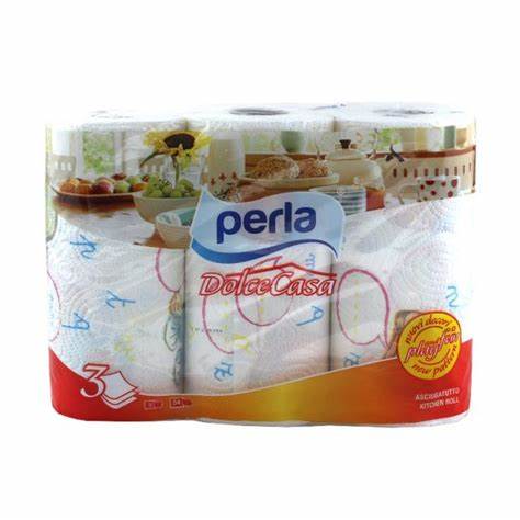 PERLA DOLCE CASA Essuie-tout Déco Pack de 7x3 Rouleaux