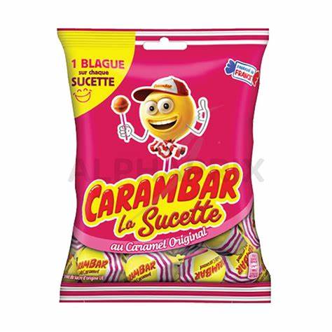 CARAMBAR Sucettes au Caramel 84 g