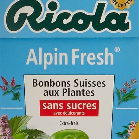 RICOLA Bonbons Alpine Fresh Sans Sucre 50 g