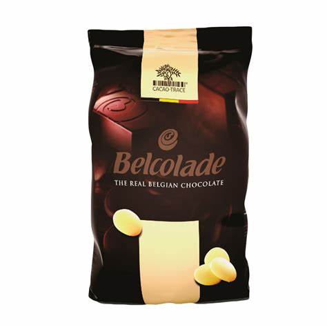 BELCOLADE Chocolat Blanc Sélection en Drops 1kg