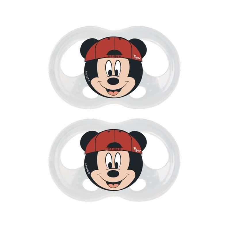 TIGEX Sucette Soft Touch Friends Mickey 6-18 mois Pack de 2