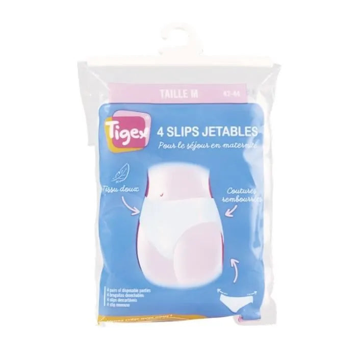 TIGEX Slips Jetables Taille M Lot de 4