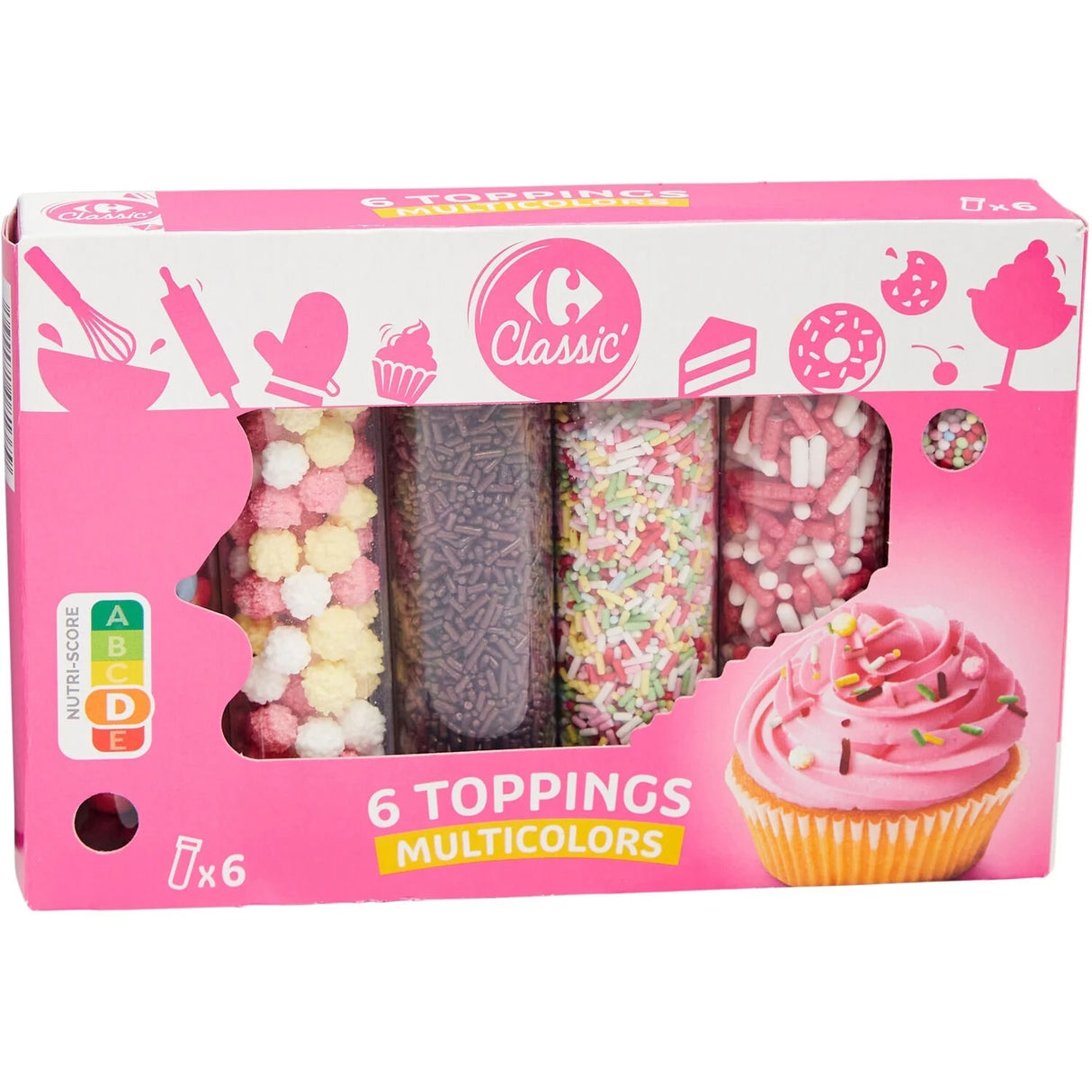 CARREFOUR Assortiment 6 Décors Pâtisserie 150 g