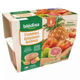 BLEDINA Coupelles pommes goyage ananes dès 8 mois 4x100g