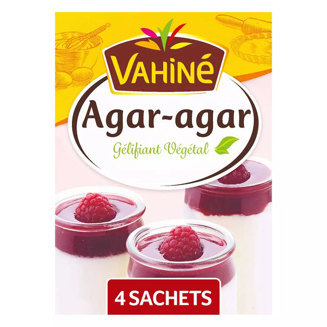 VAHINE Agar agar gélifiant végétal 4 sachets 8g