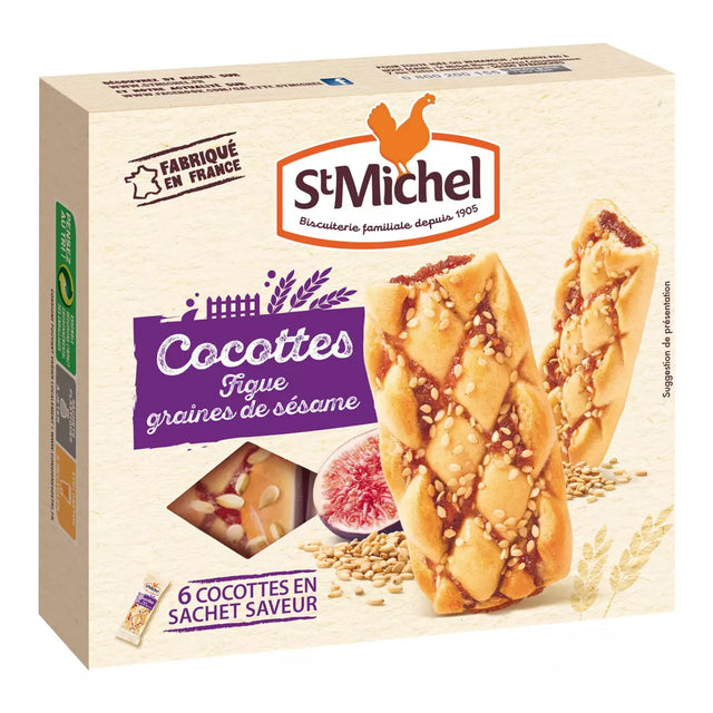 ST MICHEL Saint Michel cocottes figues sésame snacking 150g