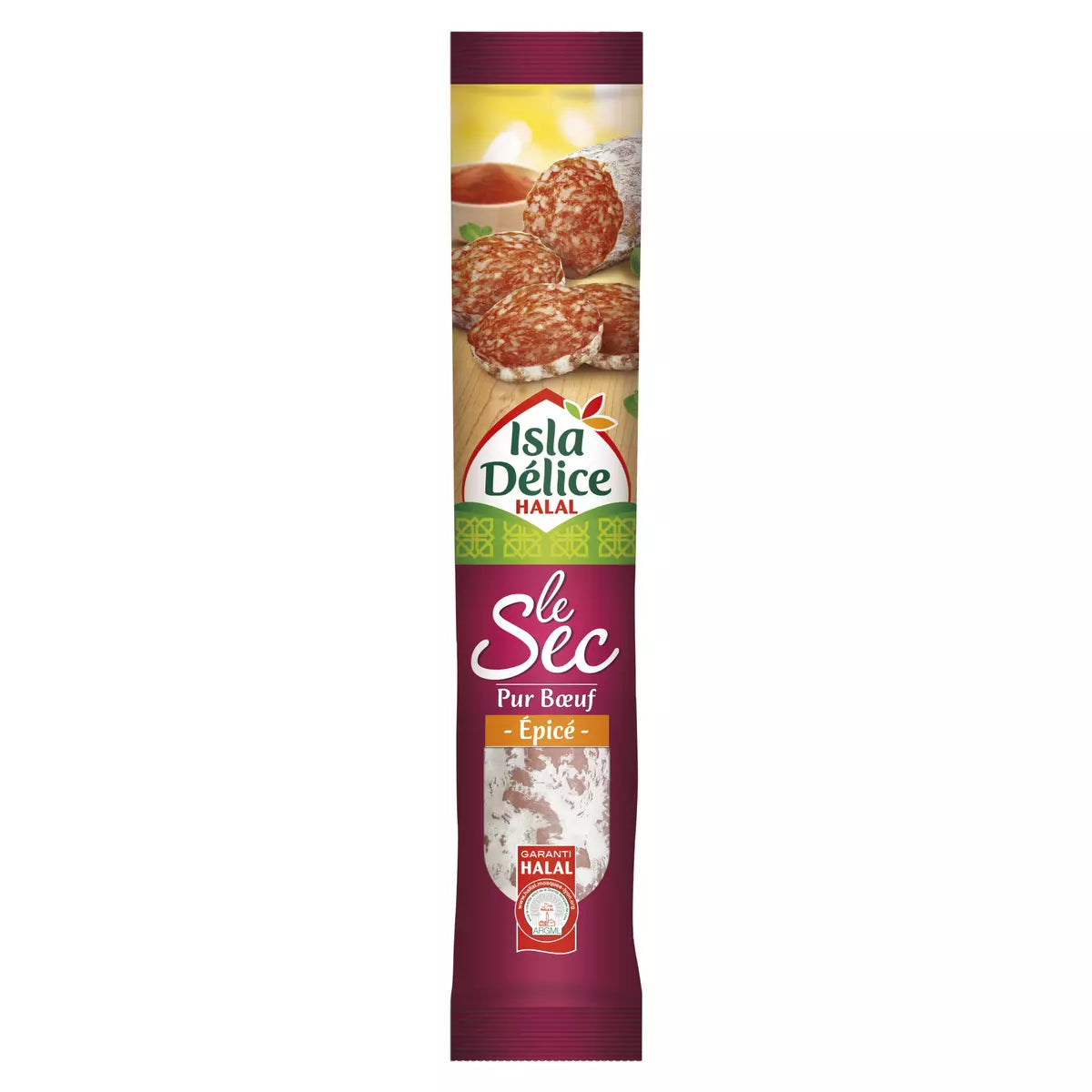 ISLA DELICE Le sec saucisson pur boeuf épicé 200g