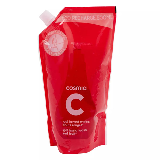 COSMIA Recharge gel lavant pour les mains fruits rouges 500ml