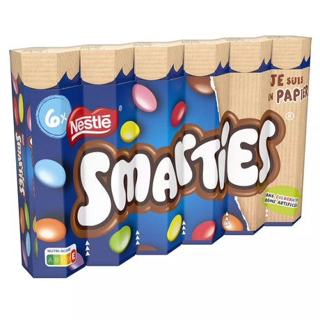 SMARTIES Bonbons chocolatés 6 tubes 204g