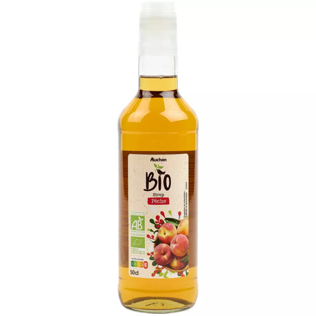 AUCHAN BIO Sirop de pêche 50cl