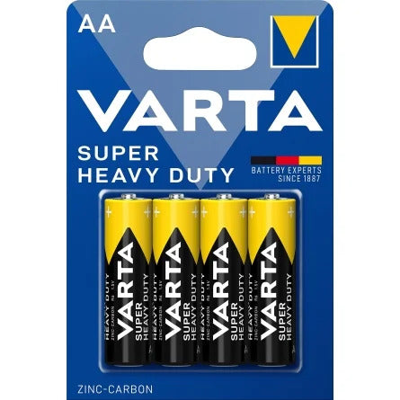 VARTA Piles Superlife AA 1.5V Zinc-Carbone Pack de 4